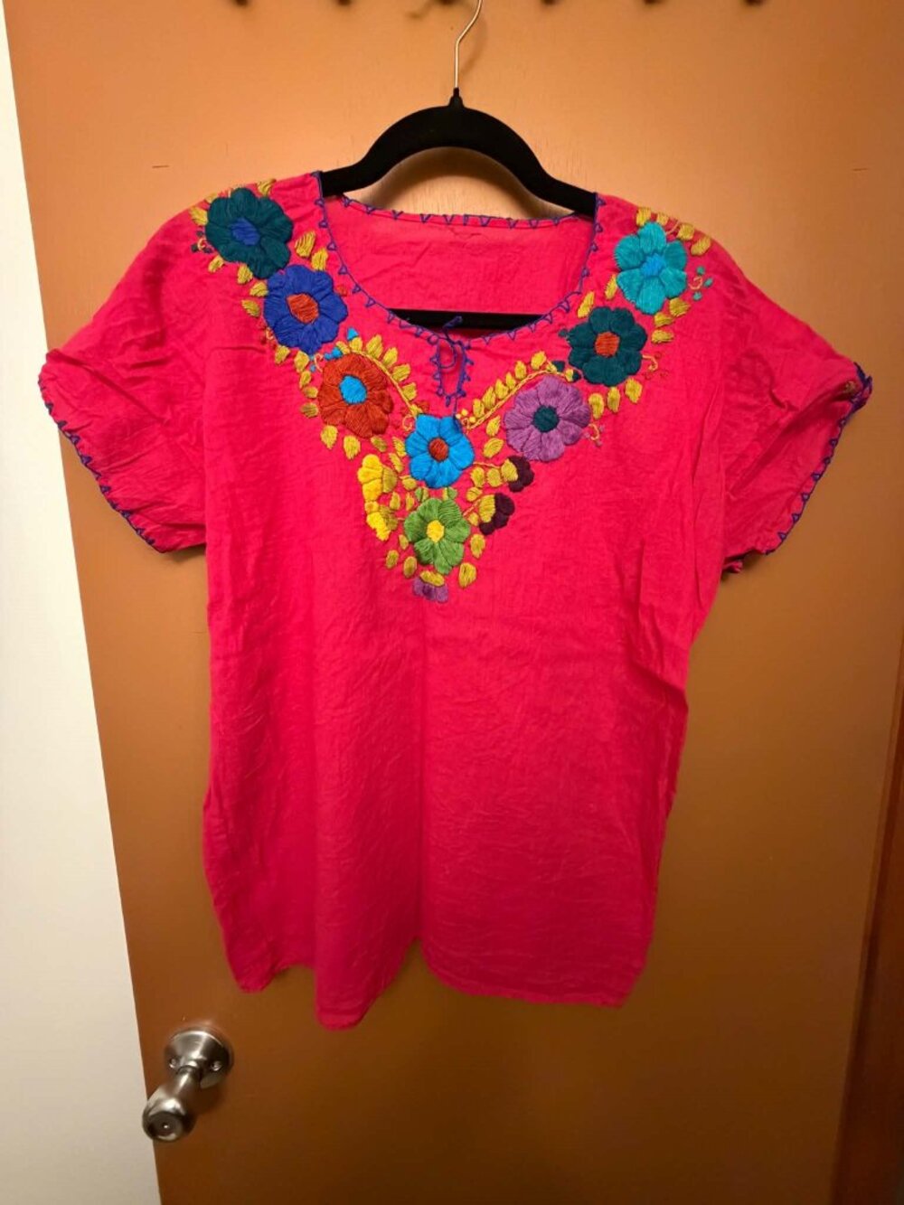 Mexican Embroidered Blouse
